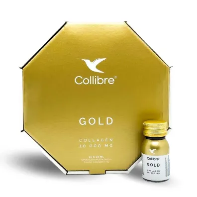 Collibre Collagen (10 000 mg) gold shot Suplement diety Zestaw 15 x 30 ml
