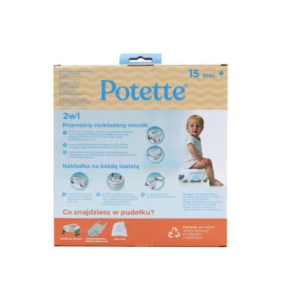 Potette Plus Nocnik dla dziecka i nak�adka na sedes 2w1, szary