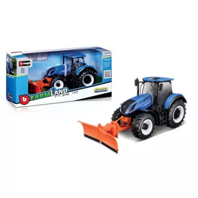 Bburago tractor new holland t7.315 hd p�ug 1:32