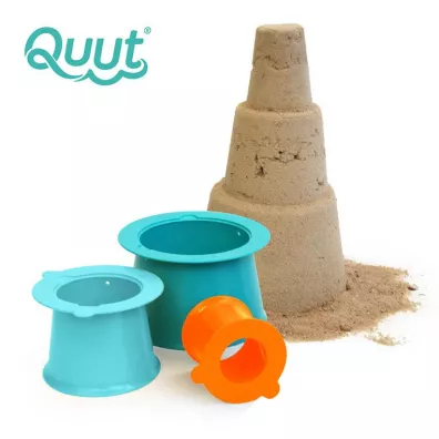 Zestaw 3 foremek do piasku Wie�a Alto Lagoon Green + Vintage Blue + Mighty Orange Quut