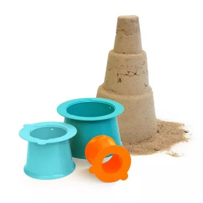 Zestaw 3 foremek do piasku Wie�a Alto Lagoon Green + Vintage Blue + Mighty Orange Quut