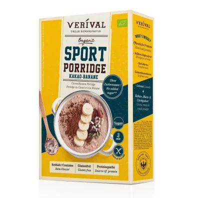 Verival Owsianka proteinowa z kakao i bananem bezglutenowa 350 g Bio