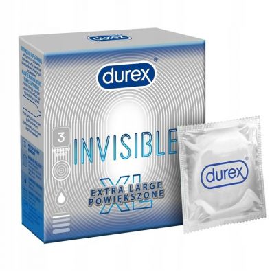 Durex Invisible Extra Large prezerwatywy powiększone 3 szt.
