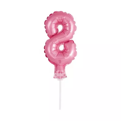 Godan Balon foliowy na patyczku BC-5RO8 Cyfra 8