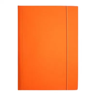 Ziemia Obiecana Teczka A4 z gumk� b�yszcz�ca pomara�czowa