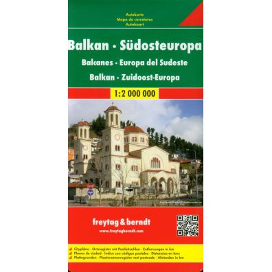 Mapa - Bałkany, Europa cz. południowa 1:2 000 000