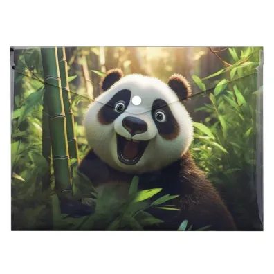 Panta Plast Koperta A4 PP na nap� z nadrukiem Panda