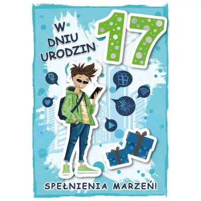 Armin Style KARNET URODZINY 17 B6 Z KOP AS GM-1111 FOL