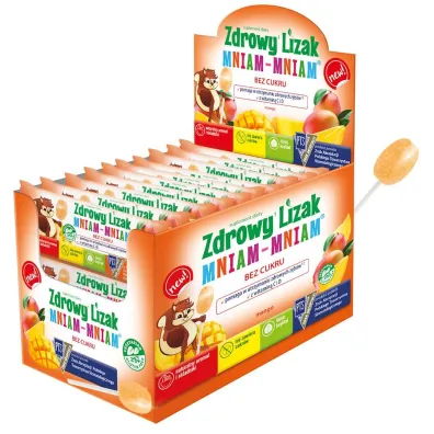 Starpharma Lizak o smaku mango mniam-mniam bezglutenowy Suplement diety Zestaw 40 szt.