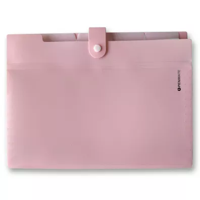 Penmate TECZKA Z 5-ma przegr�dkami A4 PP-105 pastelowa pomara�czowy