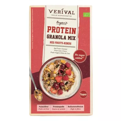 Verival Granola proteinowa z owocami czerwonymi i kokosem bez dodatku cukr�w 300 g Bio