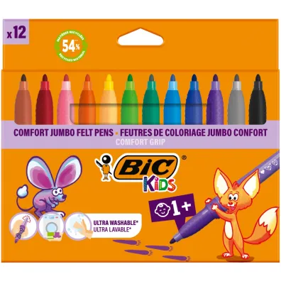 Bic Flamastry Kids Comford Jumbo 12 szt.