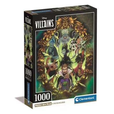 Puzzle 1000 el. Compact Disney Villains Clementoni