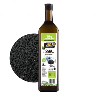 Big Nature Olej z czarnuszki t�oczony na zimno 1 l