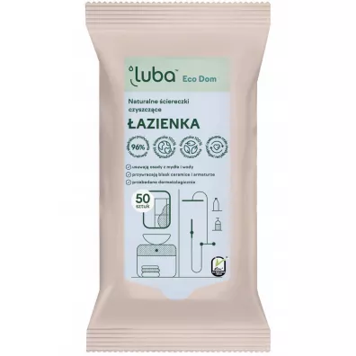 Luba Eco Dom naturalne ciereczki czyszczce azienka 50 szt.