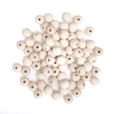 Dalprint Koraliki drewniane kulki 12mm, 40g