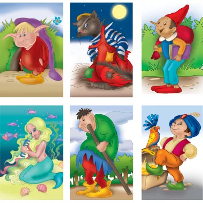 Puzzle Klocki obrazkowe 6 El Mix Wzor ADAMIGO 3440
