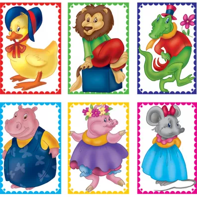 Puzzle Klocki obrazkowe 6 El Mix Wzor ADAMIGO 3440