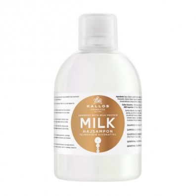 Kallos Milk Shampoo With Milk Protein szampon z wycigiem proteiny mlecznej do wosw suchych i zniszczonych 1 l