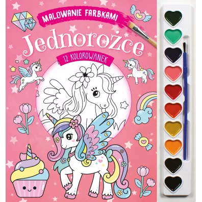 Malowanie farbkami. Jednoro�ce