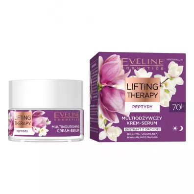 Eveline Cosmetics Lifting Therapy Peptydy 70+ multiod�ywczy krem-serum do twarzy 50 ml