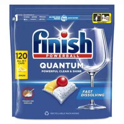 Finish Quantum Kapsuki do zmywarki Lemon All in 1 120 szt.