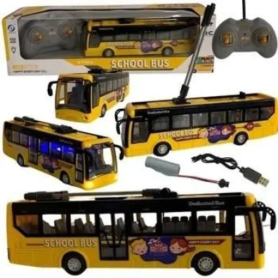 Trolejbus szkolny R/C USB �wiat�o Maksik