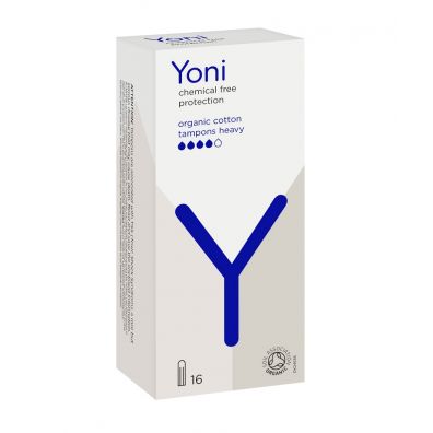 Yoni Organic Cotton Tampons tampony z bawełny organicznej Heavy 16 szt.