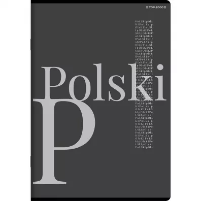 Top-2000 Zeszyt tematyczny A5 J�zyk polski linia, 70g 60 kartek