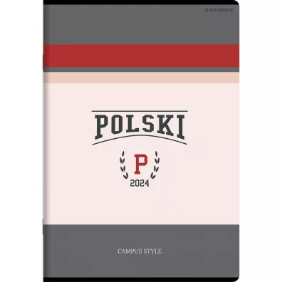 Top-2000 Zeszyt tematyczny A5 J�zyk polski linia, 70g 60 kartek