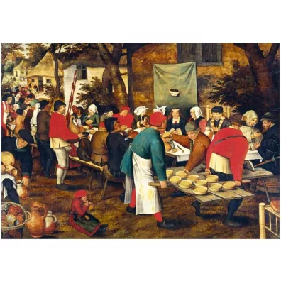 Puzzle 1000 el. Chopskie wesele, Brueghel Bluebird Puzzle