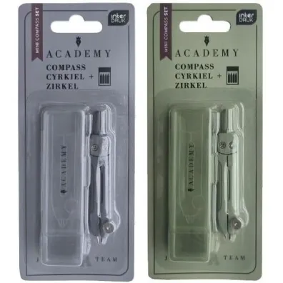 Interdruk Cyrkiel mini z rysikiem w etui Academy mix