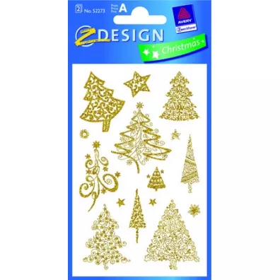 Avery Zweckform Naklejki witeczne - Choinki