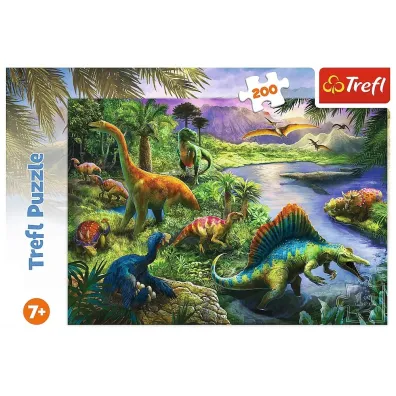 Puzzle 200 el. Drapiene dinozaury Trefl
