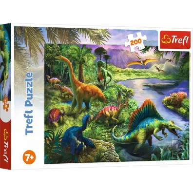 Puzzle 200 el. Drapiene dinozaury Trefl