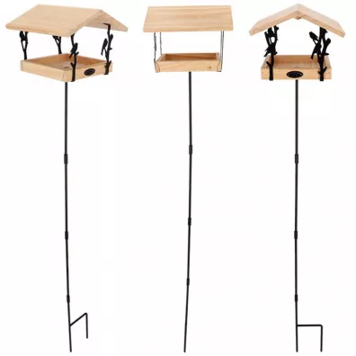 Esschert Design Karmnik dla ptakw ozdobny stojcy 131 cm