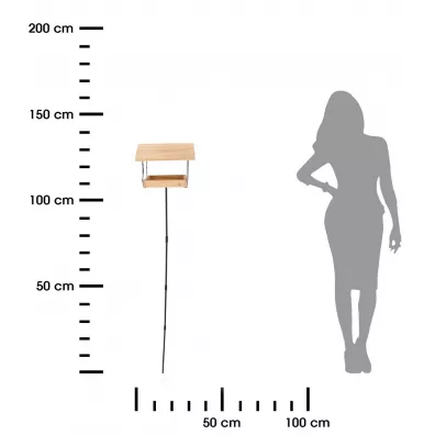 Esschert Design Karmnik dla ptakw ozdobny stojcy 131 cm