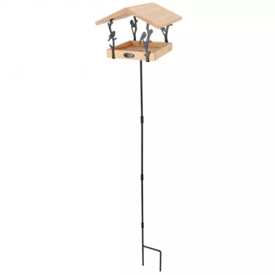 Esschert Design Karmnik dla ptakw ozdobny stojcy 131 cm