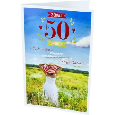 AbCard Kartka okoliczno�ciowa Urodziny 50 P08