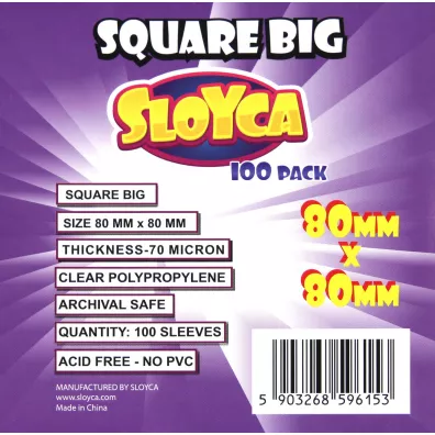 Sloyca Koszulki Square Big 80 x 80 mm 100 szt.