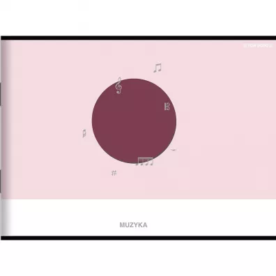 Top-2000 Zeszyt Muzyka A5 pi�ciolinia, 70g 16 kartek