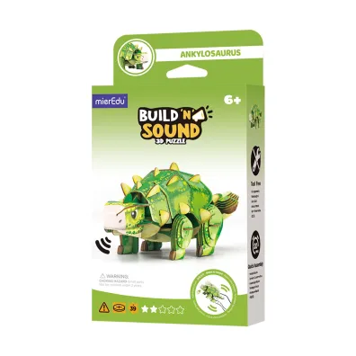 Puzzle 3D. Buduj i s�uchaj - Ankylozaur mierEdu
