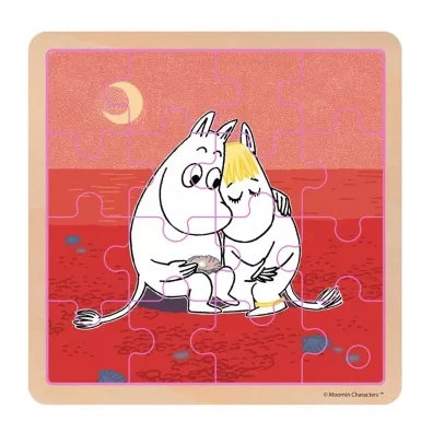 Puzzle drewniane 16 el. Muminki - Troska Cass film