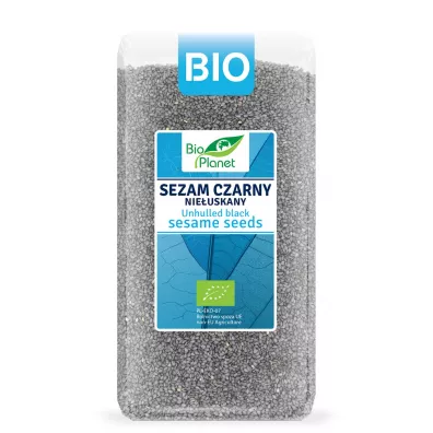 Bio Planet Sezam czarny nieuskany 400 g Bio