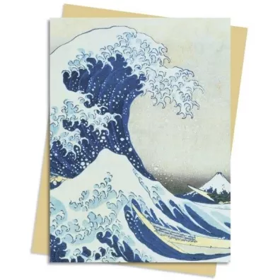 Flame Tree Karnet B6 Wielka fala w Kanagawie Hokusai Katsushi