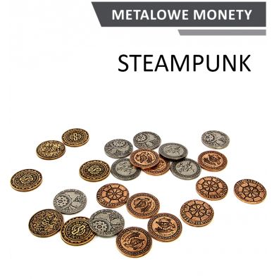 Drawlab Entertainment Metalowe monety. Steampunkowe (zestaw 24 monet)