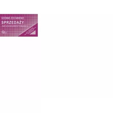 Michalczyk i Prokop Druk Dzienne zestawienie sprzeda�y nieudokumentowane 1/3 A4 MICHALCZYK&PROKOPR05-H MP