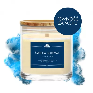 Big Nature wieca sojowa inspiracja zapachowa Dior Sauvage 215 g