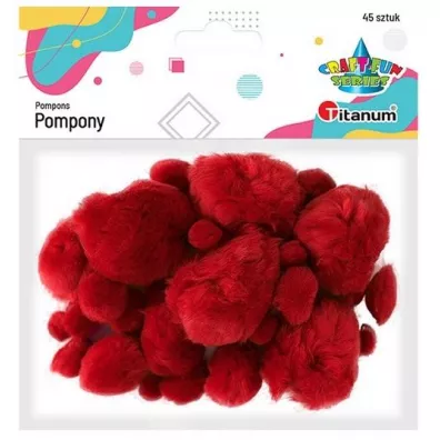 Titanum Pompony akrylowe 45 szt.