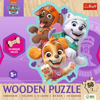 Puzzle konturowe 50 el. Weso�a gromadka piesk�w Trefl